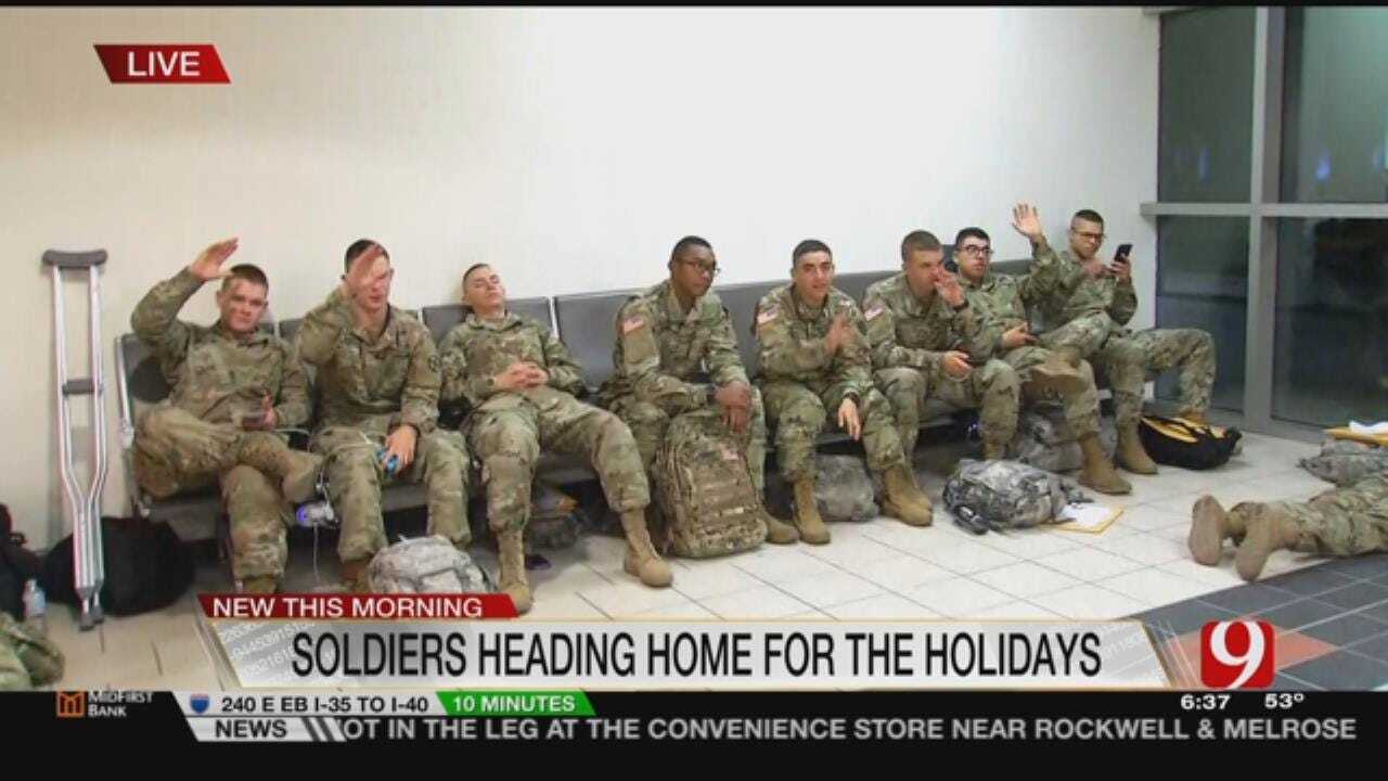 Soldiers Travel Through WRWA To Go Home For The Holidays