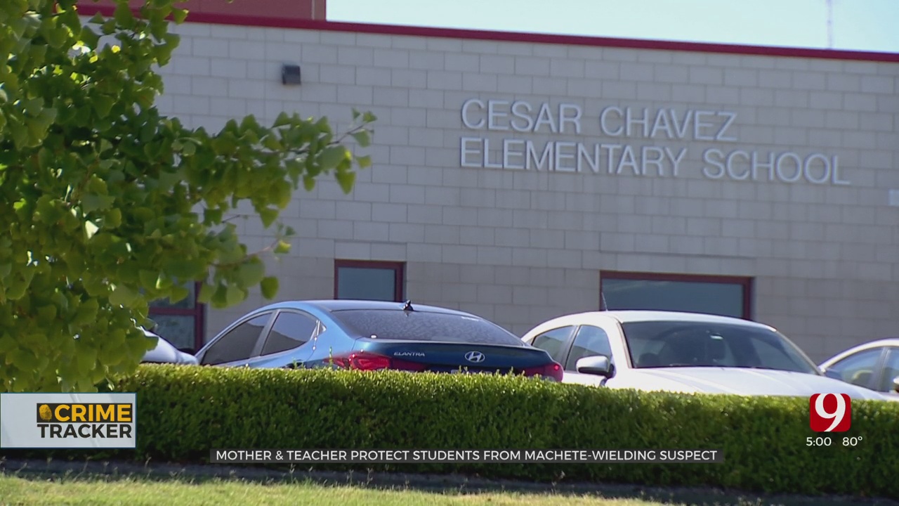 OKC Mother & Teacher Protect Elementary Students From Machete-Wielding Suspect