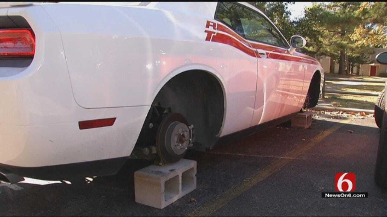 Thieves Steal Wheels Off Tulsa Couple’s Dream Car
