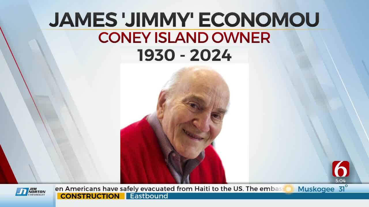 James Economou, Owner Of Coney Island In Downtown Tulsa, Dies At 94