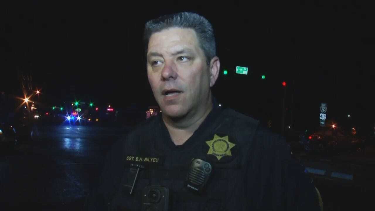 WEB EXTRA: Tulsa Police Sgt. Brett Bilyeu Talks About The Crash