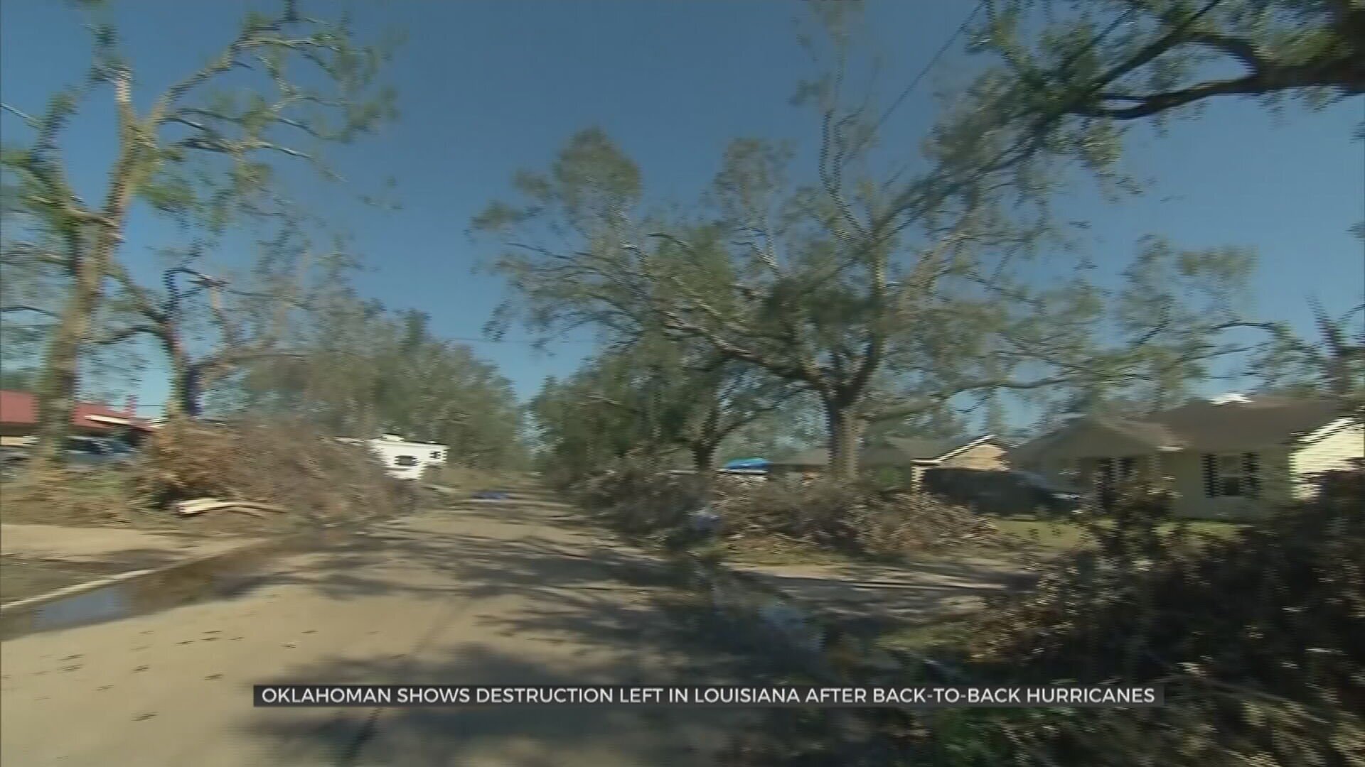 Oklahoman Shows Destruction Left In Louisiana After Back-To-Back Hurricanes 