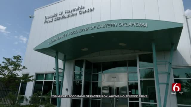 Community Foodbank Of Eastern Oklahoma Hosts Drive-Thru Food Pantry