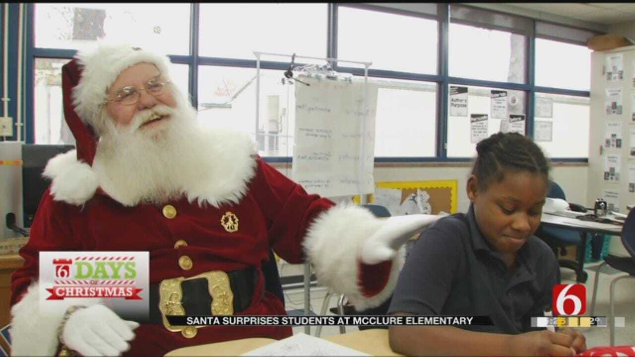 6 Days Of Christmas: Santa Delivers Holiday Surprises At McClure Elementary