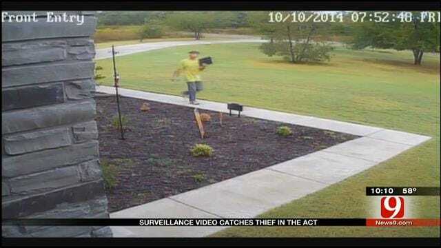Choctaw Homeowner Catches Thief On Surveillance