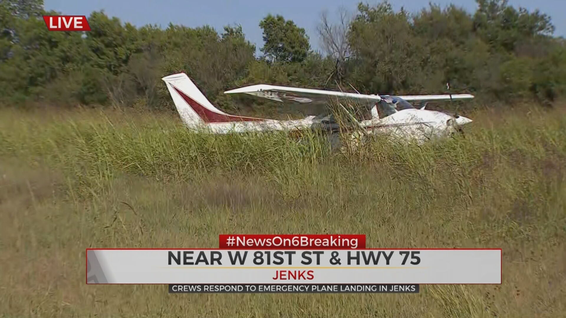 Plane Makes Emergency Landing West Of Highway 75