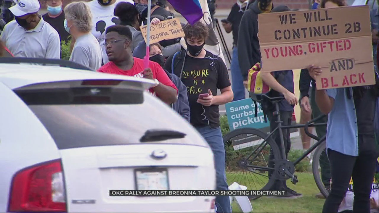 Hundreds March In OKC After Breonna Taylor Grand Jury Decision 