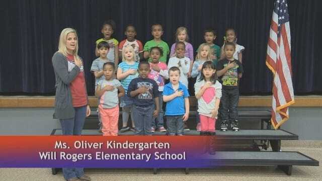 Mrs. Oliver's Kindergarten class at Will Rogers Elementary School