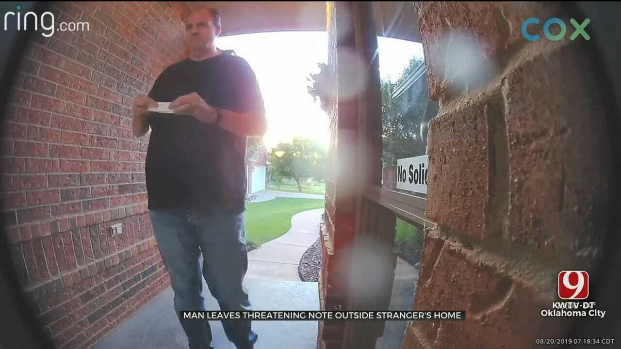 WATCH: Police Searching For Man Who Left Threatening, Disturbing Note Outside Deer Creek Family's Home