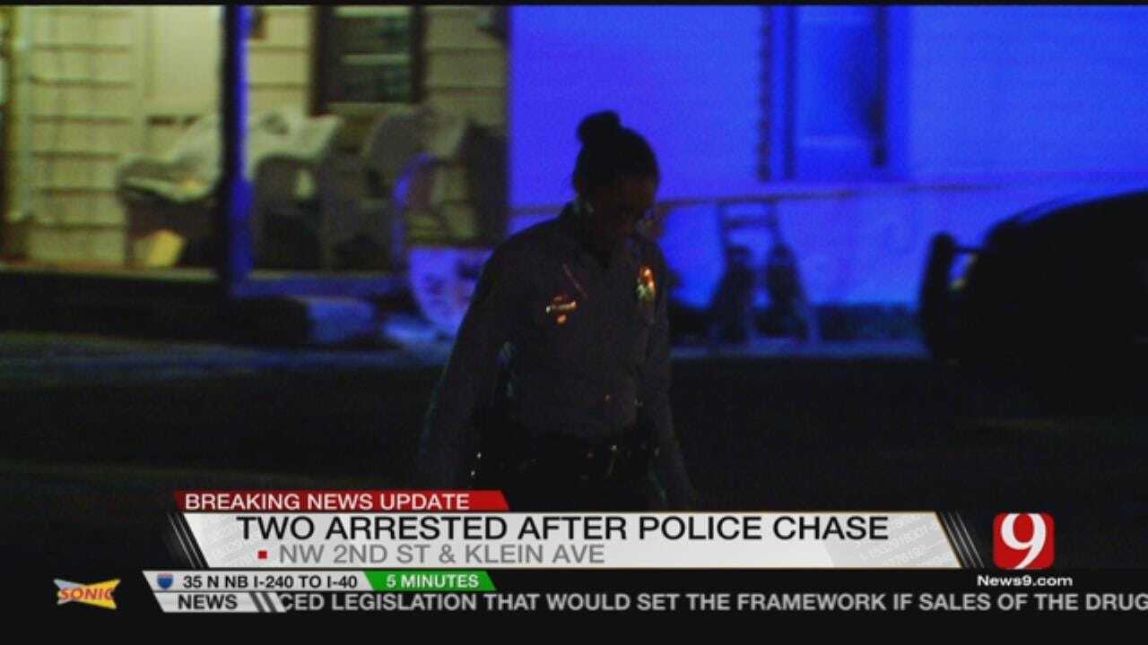Two Detained After Police Chase Zigzags Across NW OKC, Near I-40