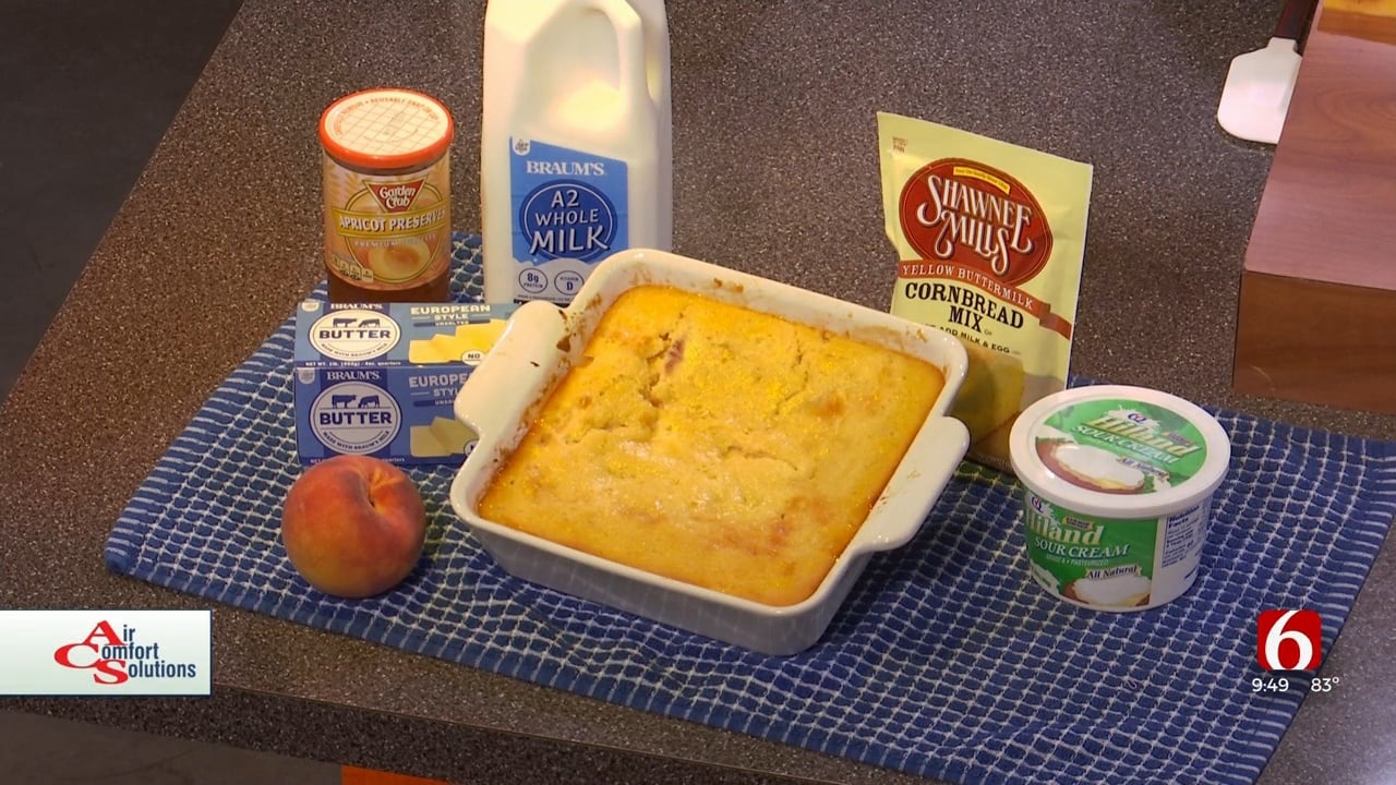 Natalie Mikles With Made In Oklahoma Shares A Recipe For '1-2-3 Peach Cobbler'