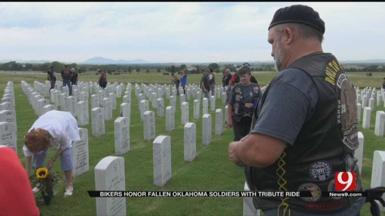Bikers Honor Fallen Oklahoma Soldiers With Tribute Ride