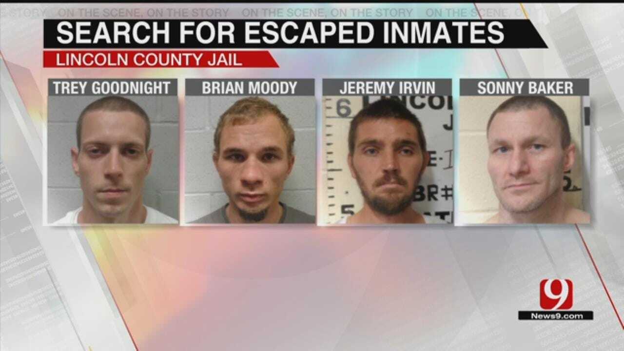 4 Lincoln County Jail Escapees Remain At Large