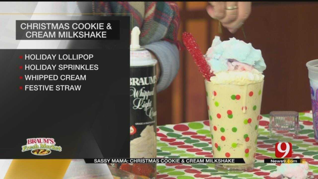 Outrageous Christmas Cookie and Cream Milkshake