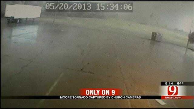 Surveillance Footage Captures Moore Tornado