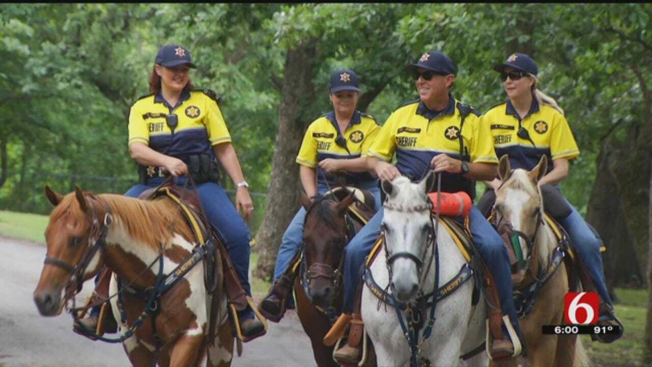 Rogers County Mounted Patrol Making The Rounds At Lake Oologah
