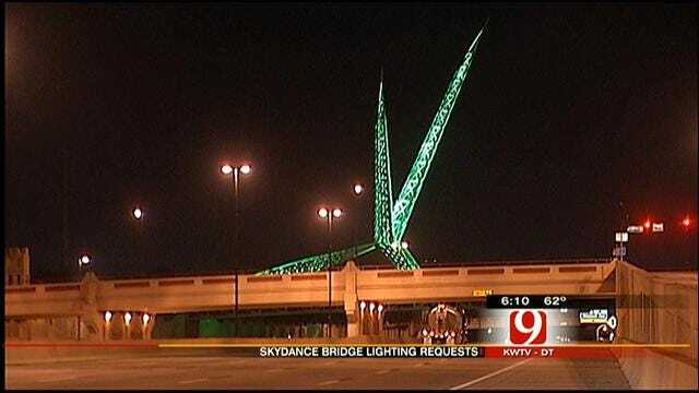 OKC Skydance Bridge Opens Requests For Lighting Changes