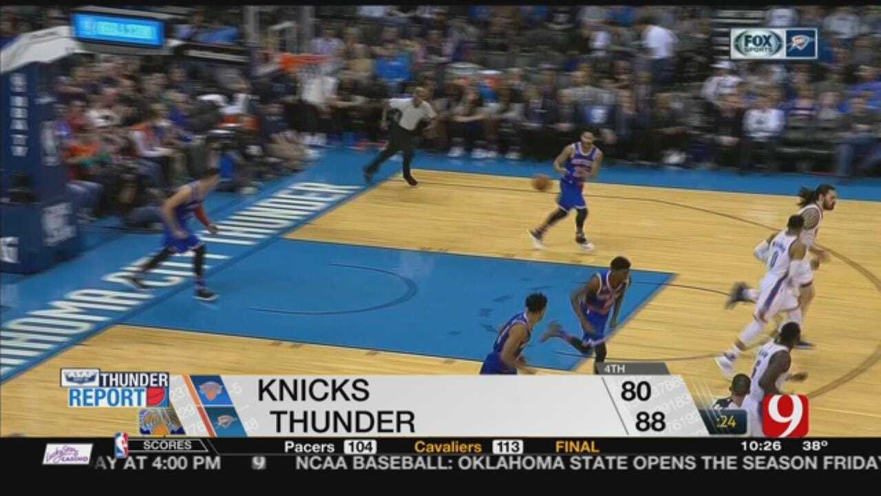 Russell Westbrook's 27th Triple-Double Lifts Thunder Past Knicks