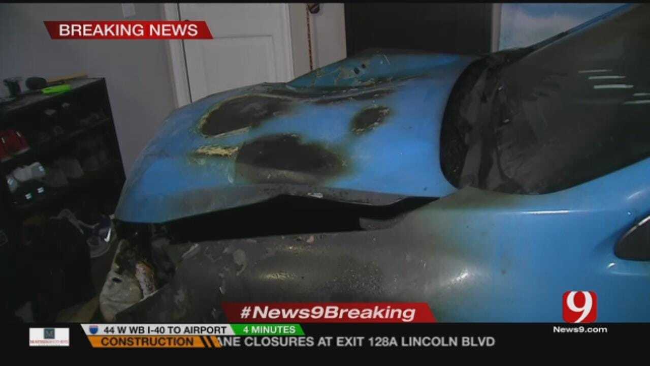 Car Catches Fire From Mosquito Candle Accident