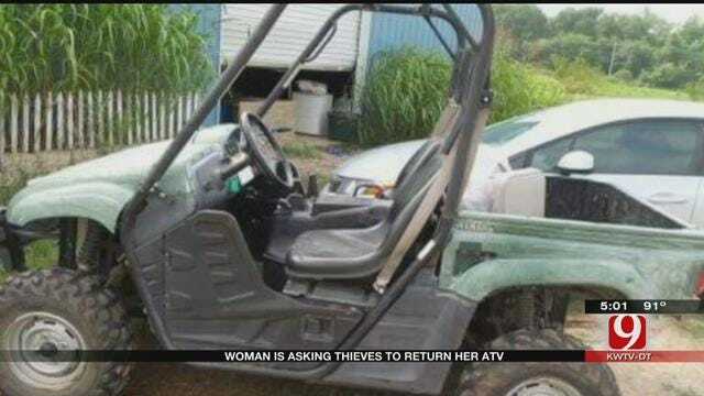 Thieves Steal ATV, Tools From Shawnee Woman's Farm