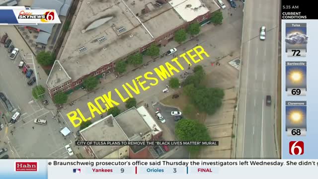 City Of Tulsa To Remove Black Lives Matter Mural From Greenwood Avenue