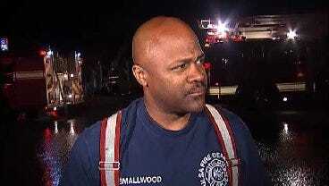 WEB EXTRA: Tulsa Firefighter Tim Smallwood Talks About Strip Mall Fire