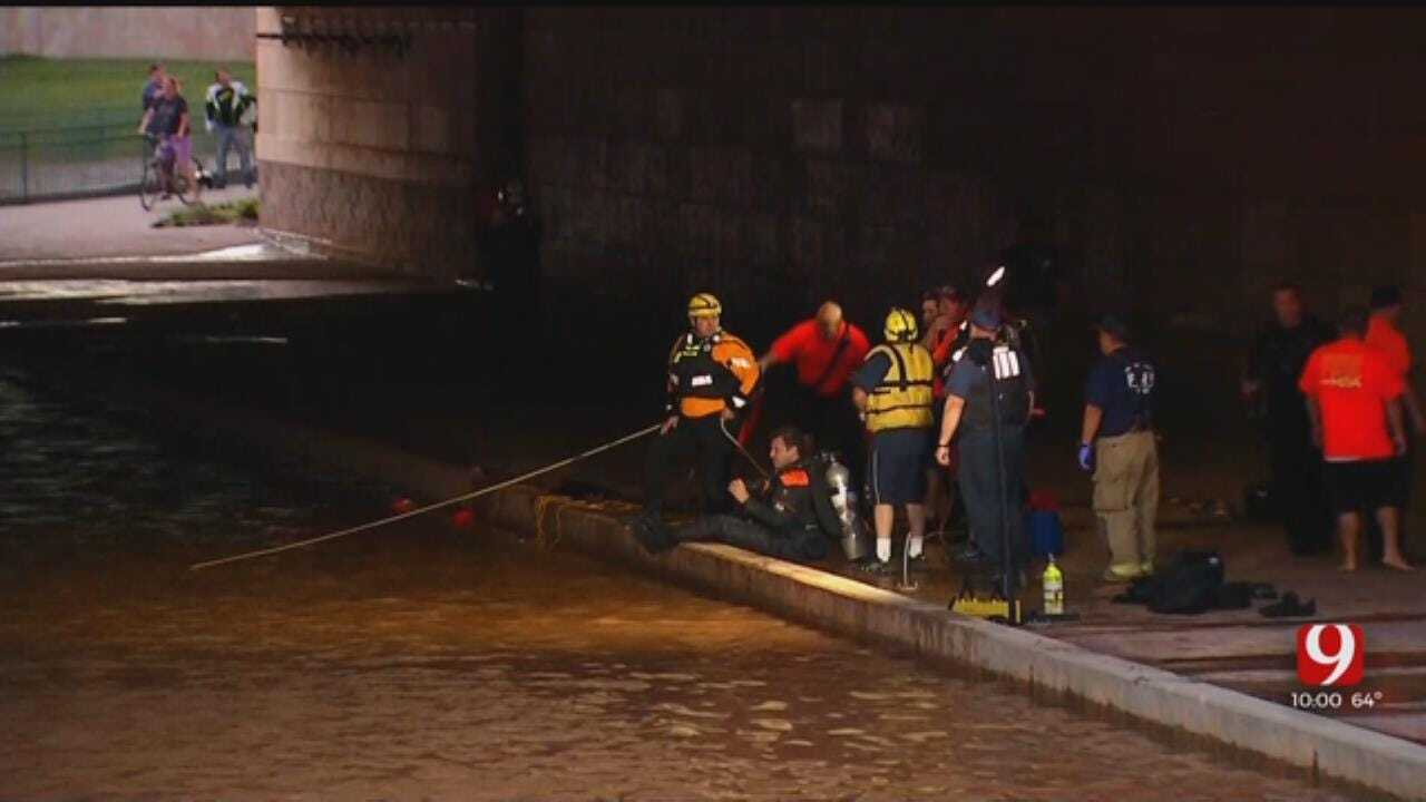 OKCFD: 1 Victim Transported After Pulled From Submerged Vehicle In Oklahoma River