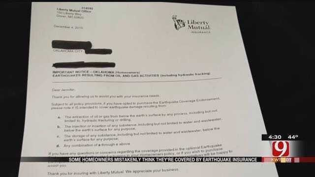 'Confusing' Letters Cause Homeowners To Think They Have Earthquake Insurance