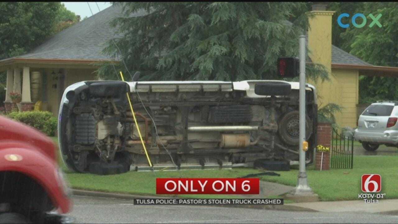 Tulsa Woman Arrested After Stealing Pastor's Truck, Leading Police In Chase Before Crash
