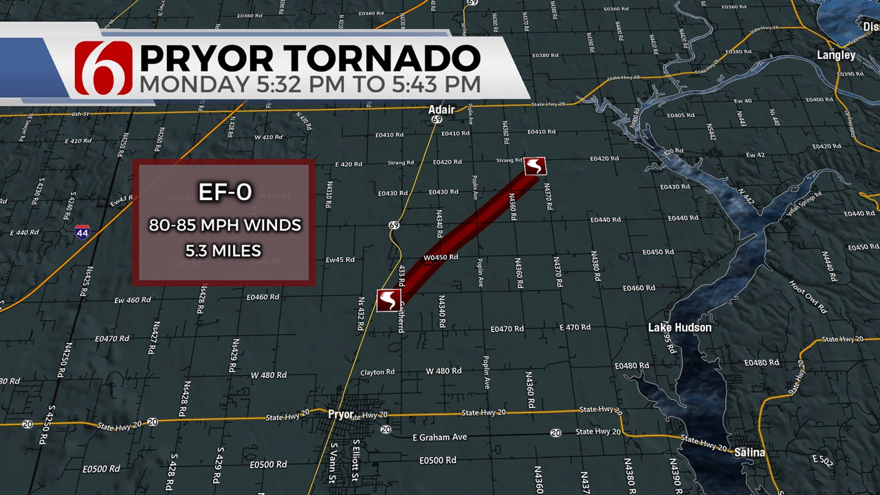 National Weather Service Reports EF-1 Tornado In McIntosh County, 3 Other Tornadoes Confirmed
