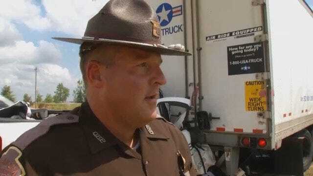 WEB EXTRA: Oklahoma Highway Patrol Trooper Jason Weilert Talks About Crash