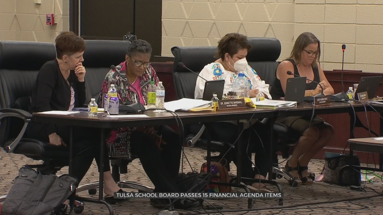 Tulsa Public Schools Board Passes 15 Financial Agenda Items 