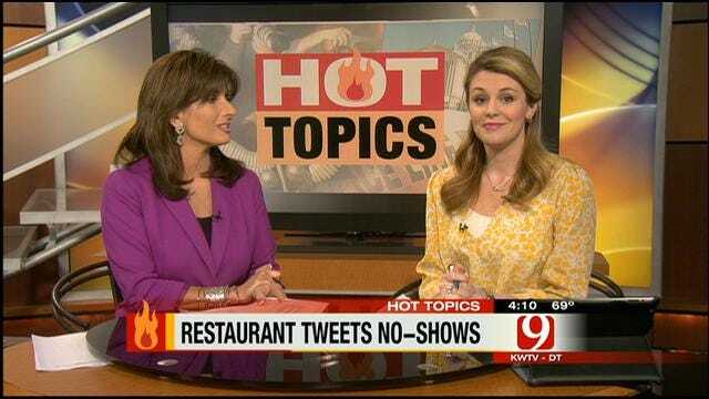 Hot Topics: Restaurant Tweets No-Shows