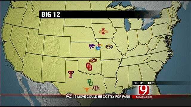Conference Realignment Could Mean More Travel For Oklahoma Big 12 Fans