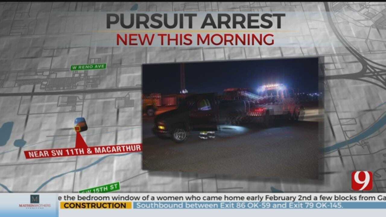 2 Arrested Following Overnight SW OKC Chase