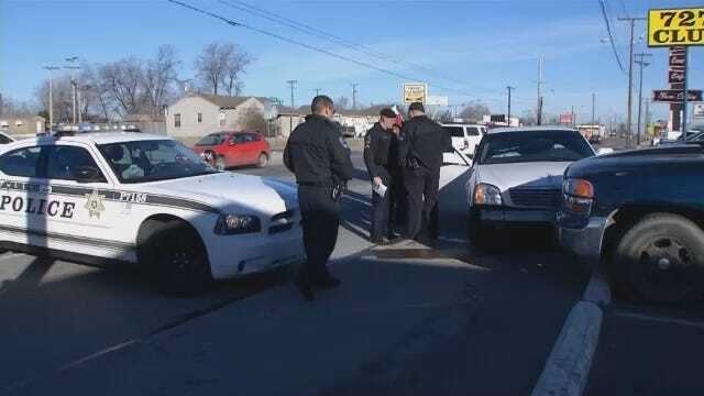 WEB EXTRA: Scene Video At End Of Tulsa Police Car Chase