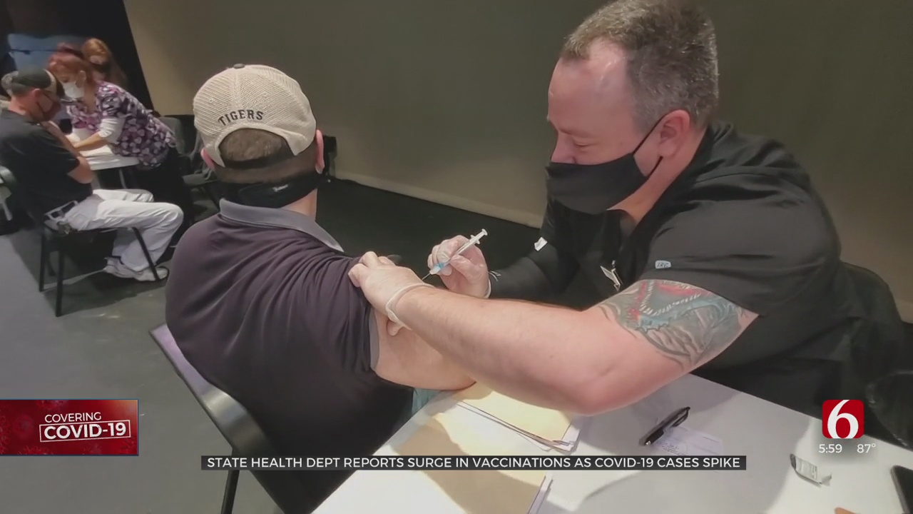 Oklahoma Health Officials See Uptick In COVID-19 Vaccinations Amid Rise In New Cases