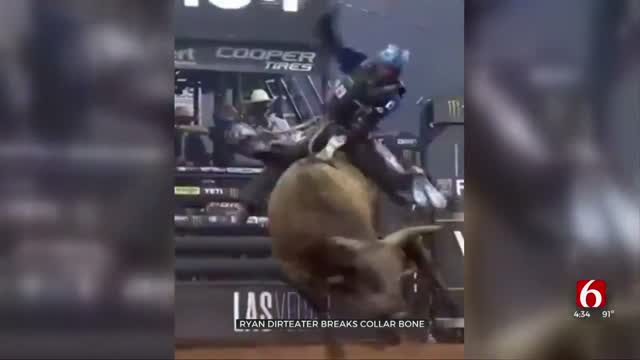 Watch: Professional Oklahoma Bull Rider Injured