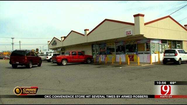 OKC Convenience Store Hit Three Times By Armed Robberies