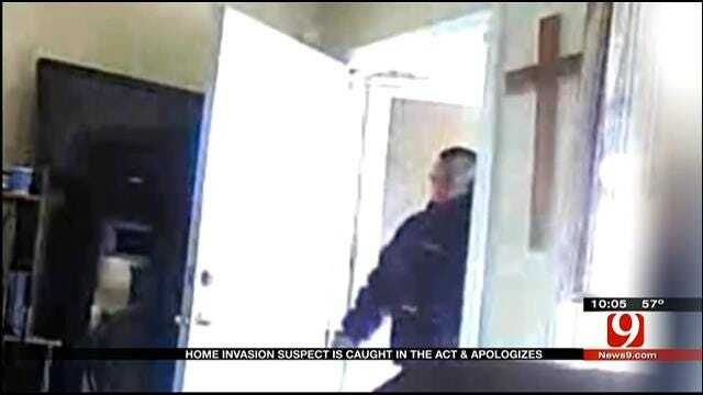 OKC Police Hope Surveillance Video Helps Catch 'Apologetic' Burglar