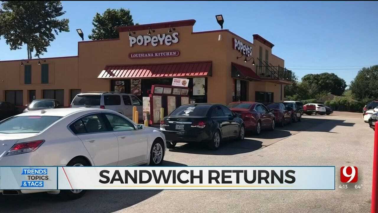 Trends, Topics & Tags: Popeye’s Chicken Sandwich Makes Return