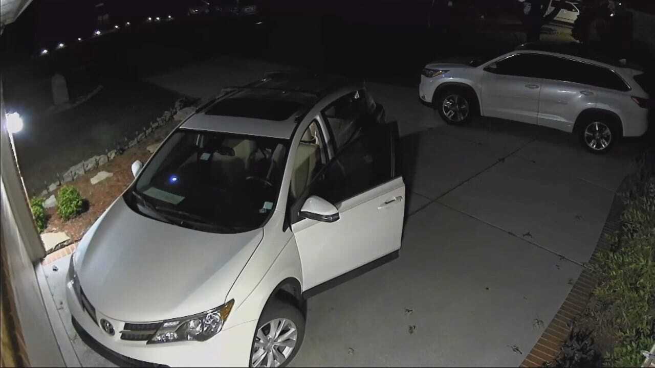 WEB EXTRA: Tulsa Surveillance Video Of SUV Burglary