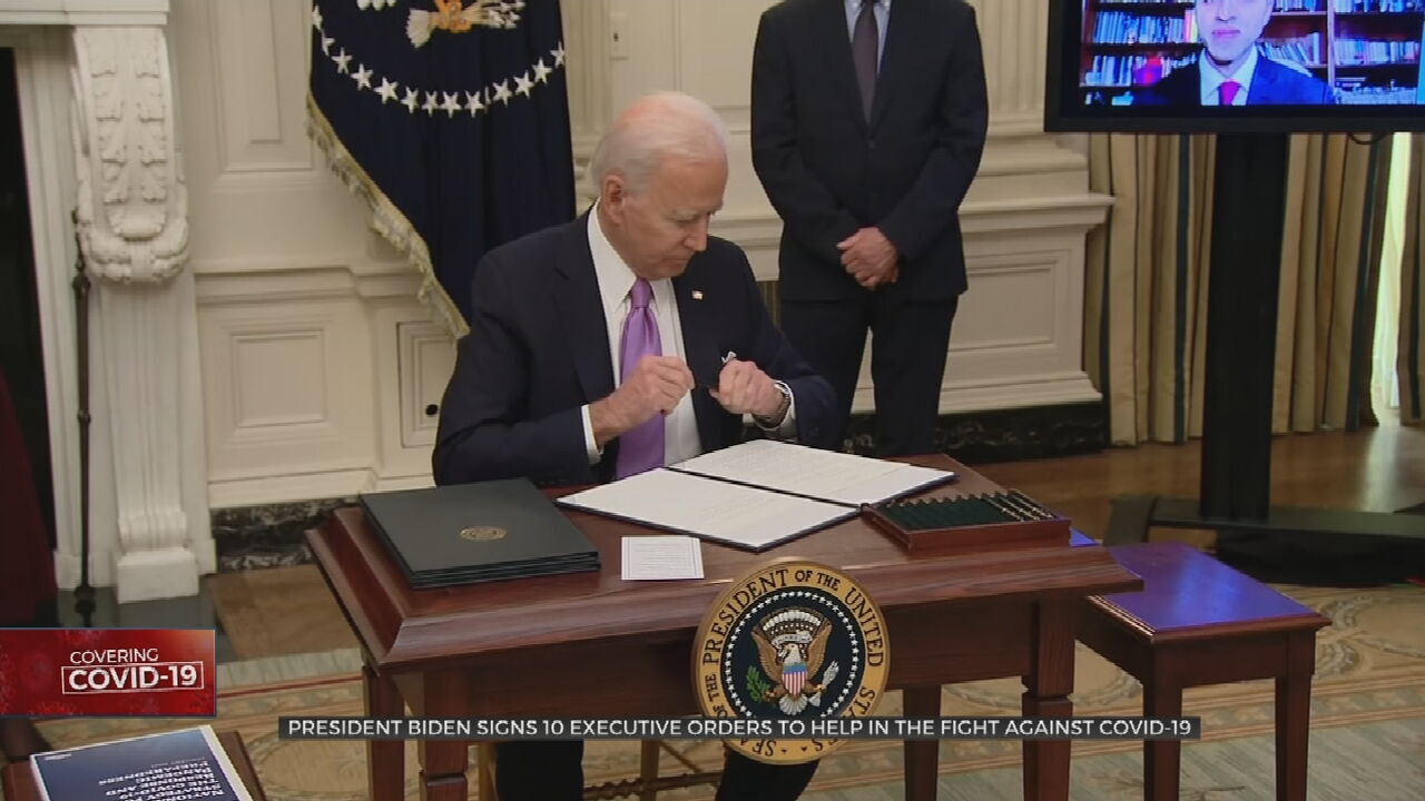 Biden Lays Out COVID-19 Strategy On First Full Day In Office