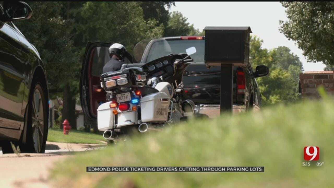 Edmond Police Ticket Drivers Cutting Through Parking Lots To Avoid Construction Traffic