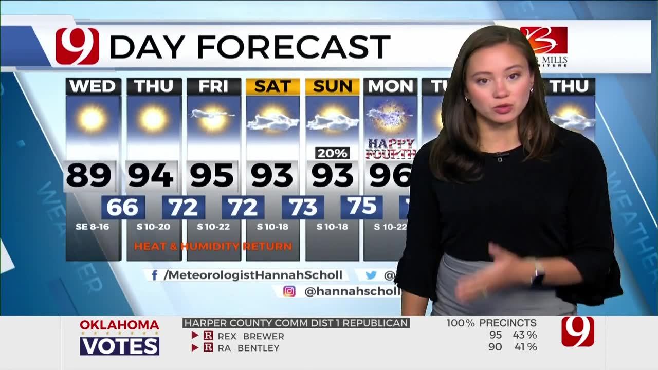 Hannah's Wednesday Early-Morning Forecast
