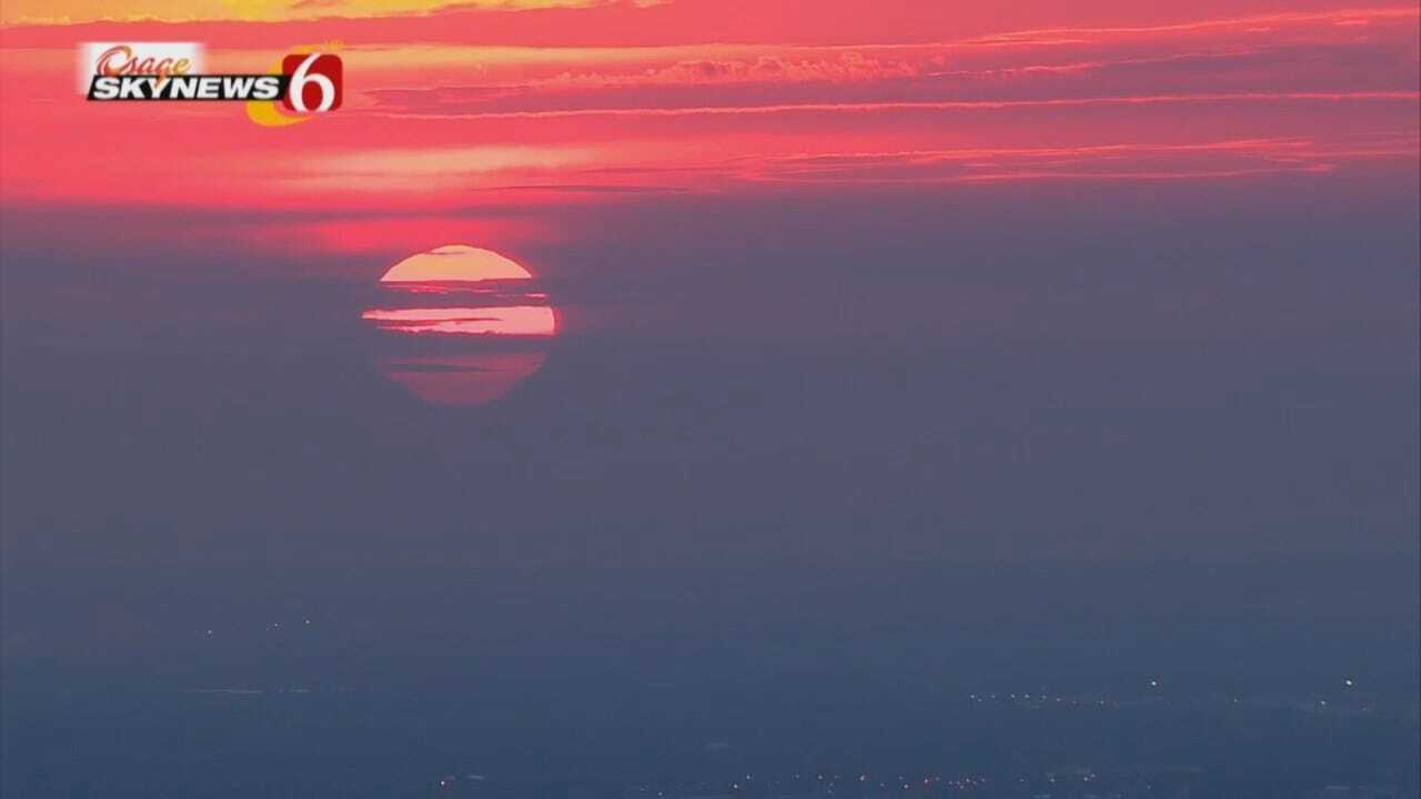 Tulsa Sunrise Captured By Osage SkyNews 6 HD