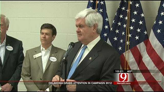 Newt Gingrich Schedules Stops In OKC, Tulsa Monday