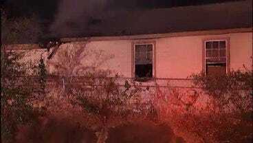 WEB EXTRA: Video From Scene Of East Tulsa House Fire