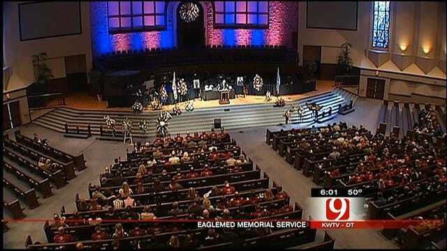 Memorial Service Held For OKC Helicopter Crash Victims
