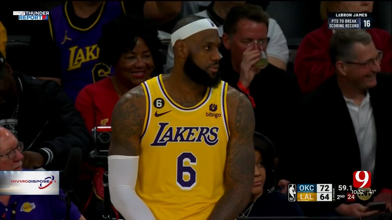 Thunder and Lakers Face Off As Lebron Attempts To Beat Record
